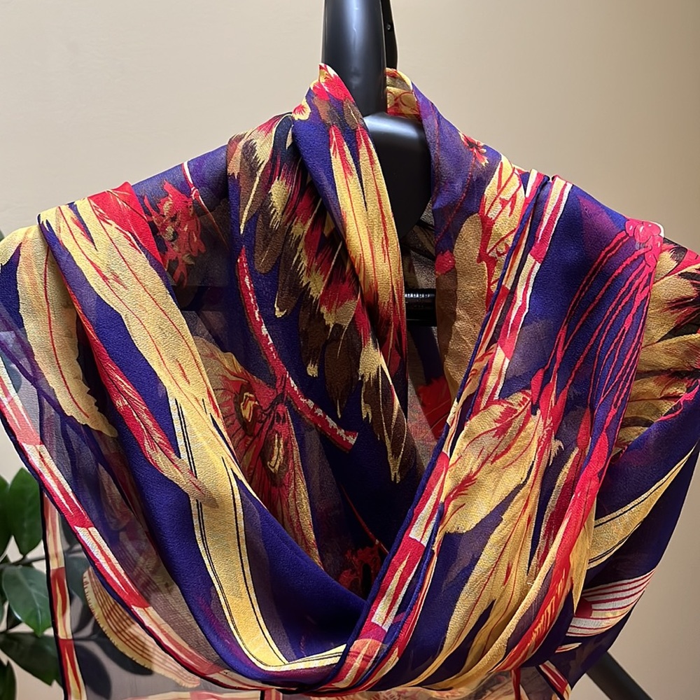 Perfect M.A.T.C.H 100% silk scarf 38” x 42”
